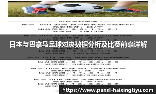 日本与巴拿马足球对决数据分析及比赛前瞻详解